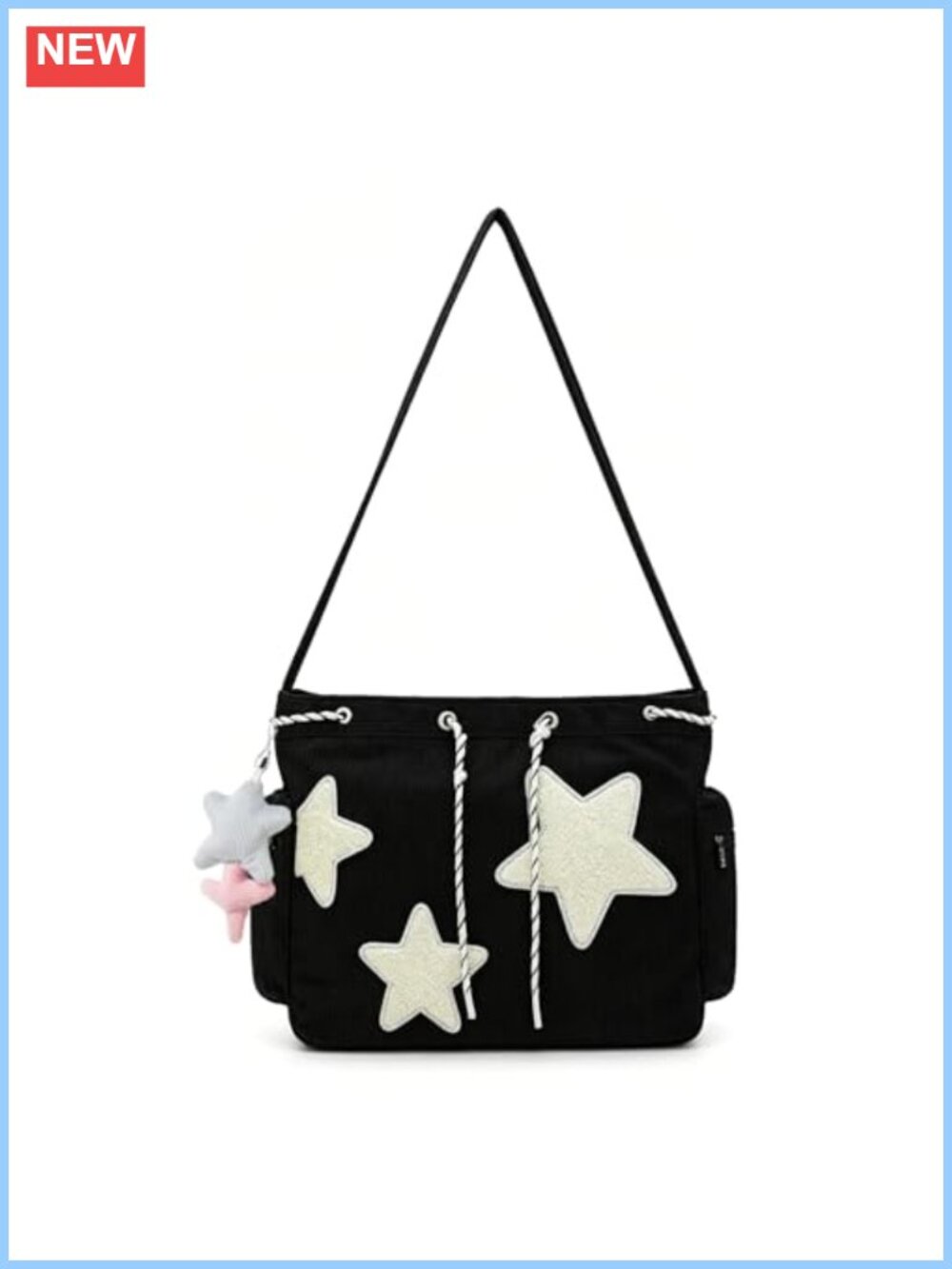 Corduroy Star Tote Bag Y2K Shoulder Crossbody Hobo Bag for Women